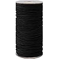 Outus 100 Yards 2 mm Elastic Cord Stretch String Elastic Beading Cord Craft Thread for Jewelry Making(Black,0.08 Inches)
