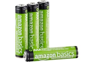 �鶹�� Basics AAA Rechargeable Batteries (4-Pack) Pre-Charged