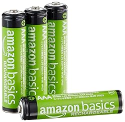 Amazon Basics 4-Pack Rechargeable AAA NiMH