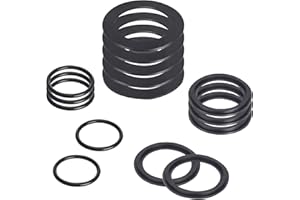 SUNGIFT 25076RP O-Ring Kit Rubber Washers for Pool Plunger Valves, Strainer Washer and Ring Kit for 1-1/2in Fittings Replacement Gasket(15 pcs) - 10745, 10262 and 10255