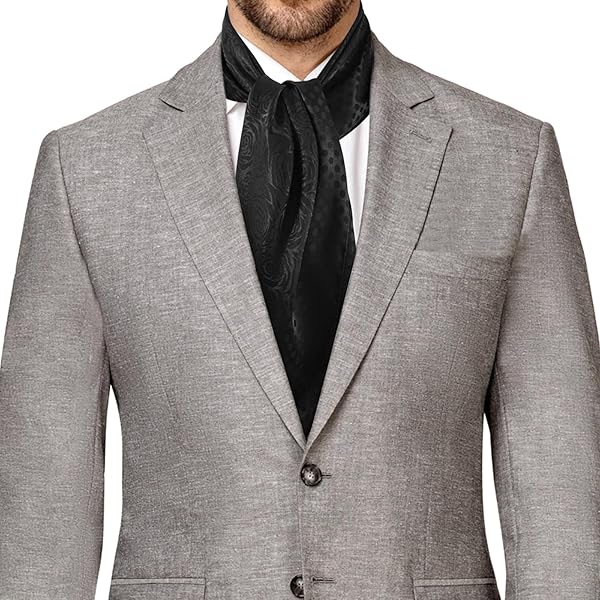 XUYUZUAU 100 Silk Scarves for Men Fashion Neck Scarf Double
