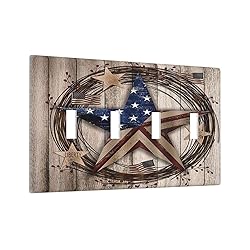 Xuejiaku Light Switch Cover Rustic Western American