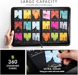 Vault X 9 Pocket Zip Trading Card Binder Exo-Tec Blue 360 Cards view 3
