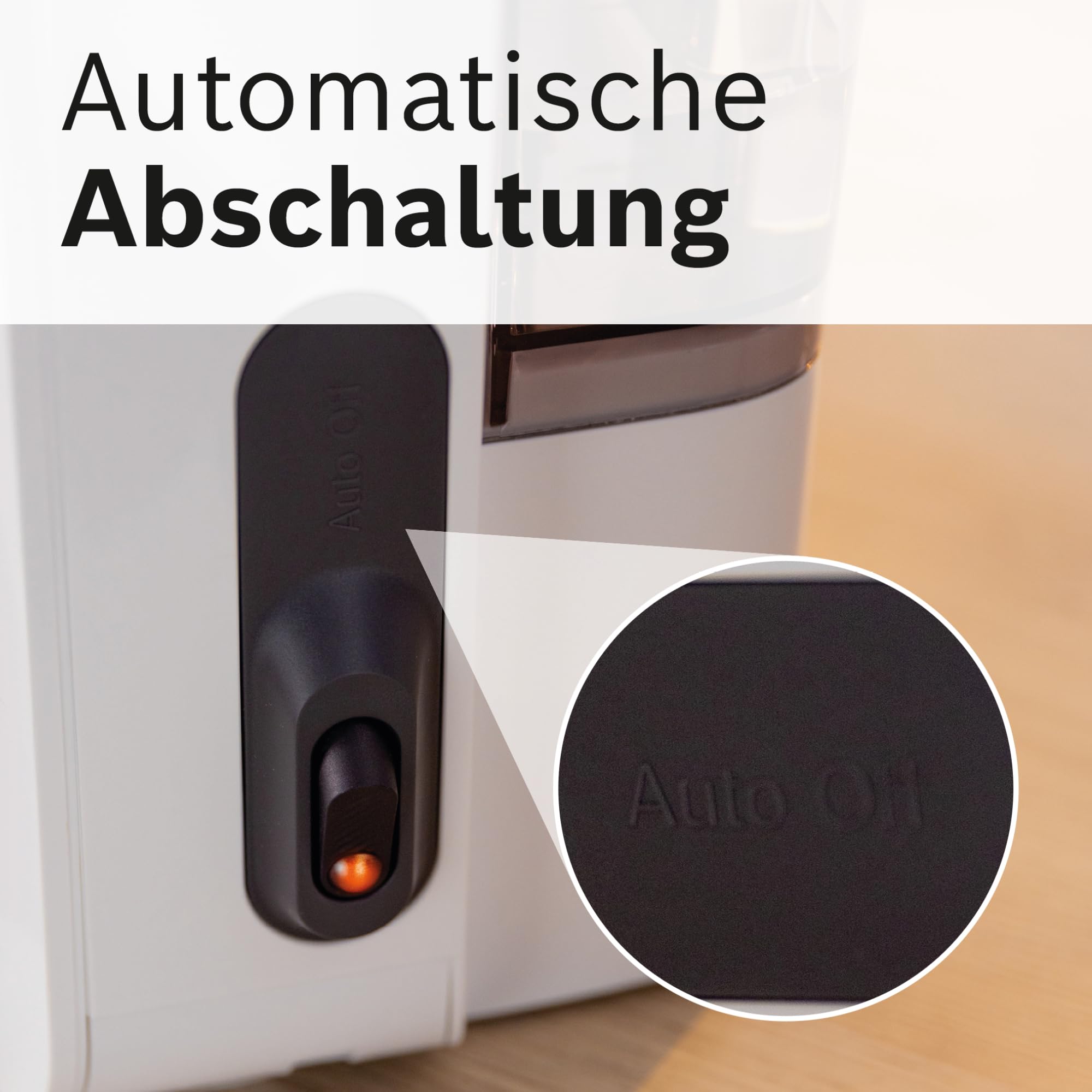 Bosch Filterkaffeemaschine MyMoment TKA2M111, Glaskanne 1,25 L, für 10-15 Tassen, 40min Warmhaltefunktion, Tropfstopp, schwenkbarer Filterträger, abnehmbarer Wassertank, 1200 Watt, Weiß matt 8