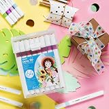 Ohuhu 64 Colour Water-Based Markers Dual Tip Brush & Fine Nontoxic view 7