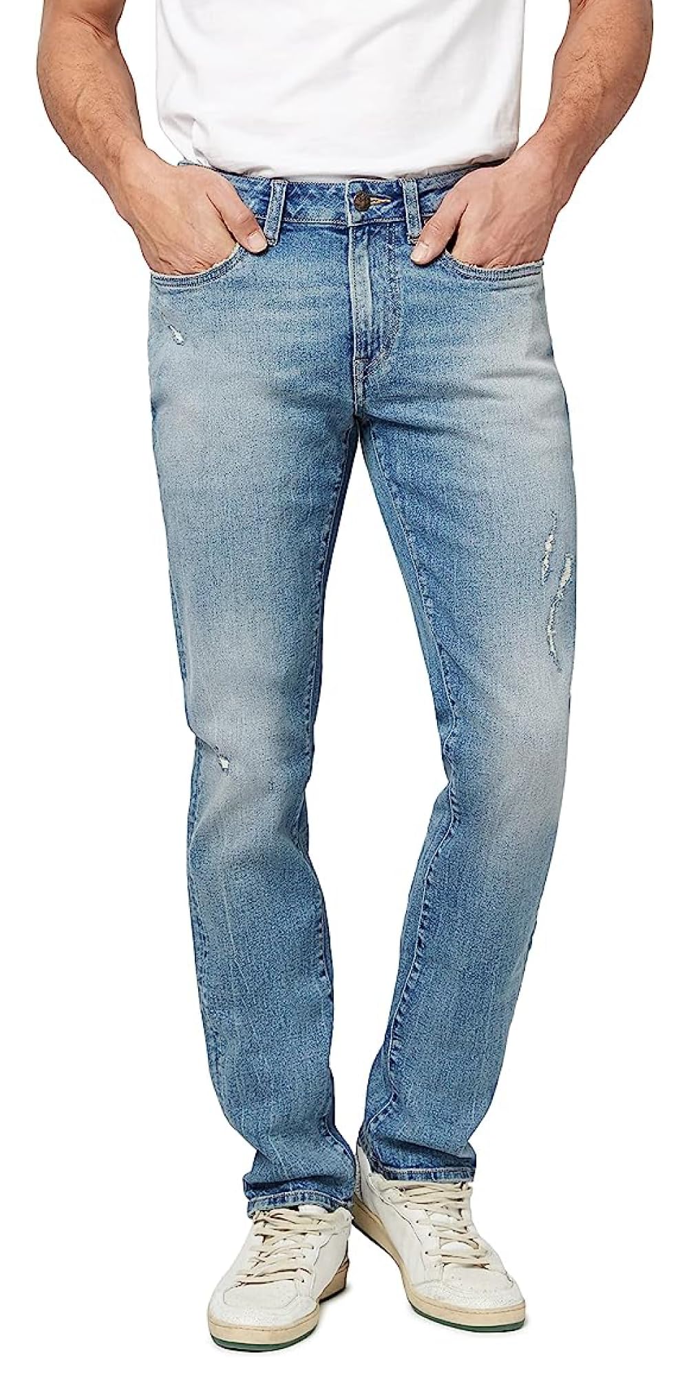 Buffalo David Bitton Men’s Ash Fashion Jeans, Veined and Contrasted, 31 34