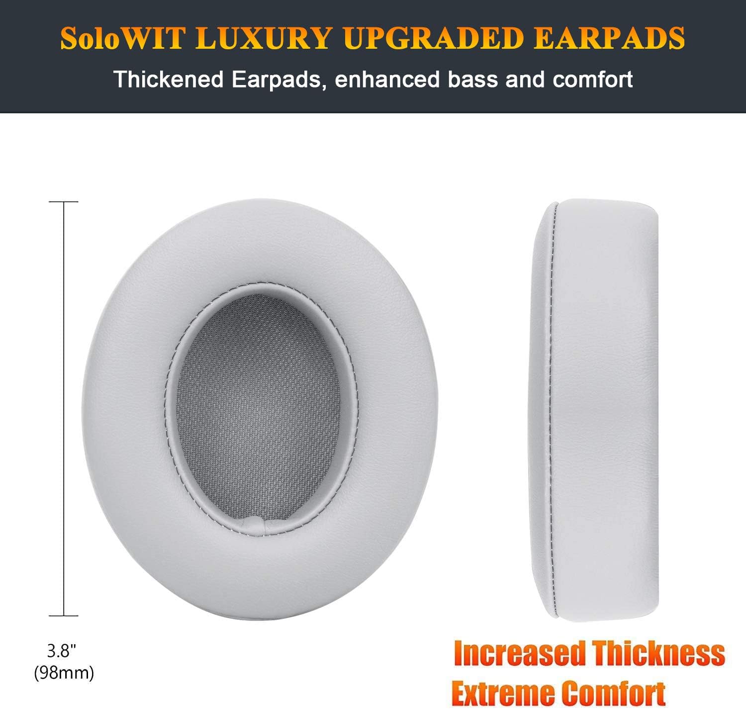 SoloWIT Replacement Ear Pads Cushions for Beats Studio 2.0 & 3 Wired/Wireless OVER-EAR Headphones - Image 4