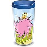 Tervis Dr. Seuss Lorax Made in USA Double Walled Insulated Tumbler Travel Cup Keeps Drinks Cold & Hot, 16oz, Classic