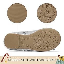 K KomForme Girl's Ballet Flats Non-Slip Soft Mary