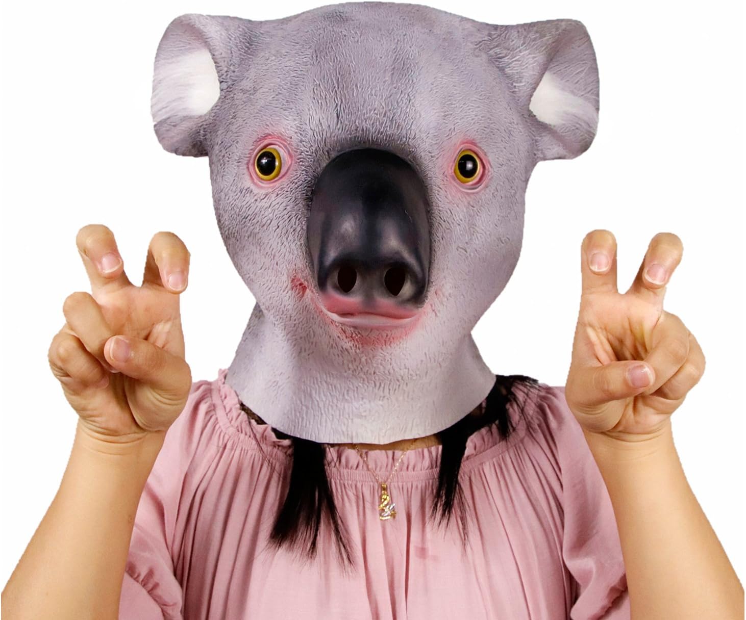 Halloween Koala Costume Party Latex Animal Head Mask For Koala Bear Cosplay Costumes