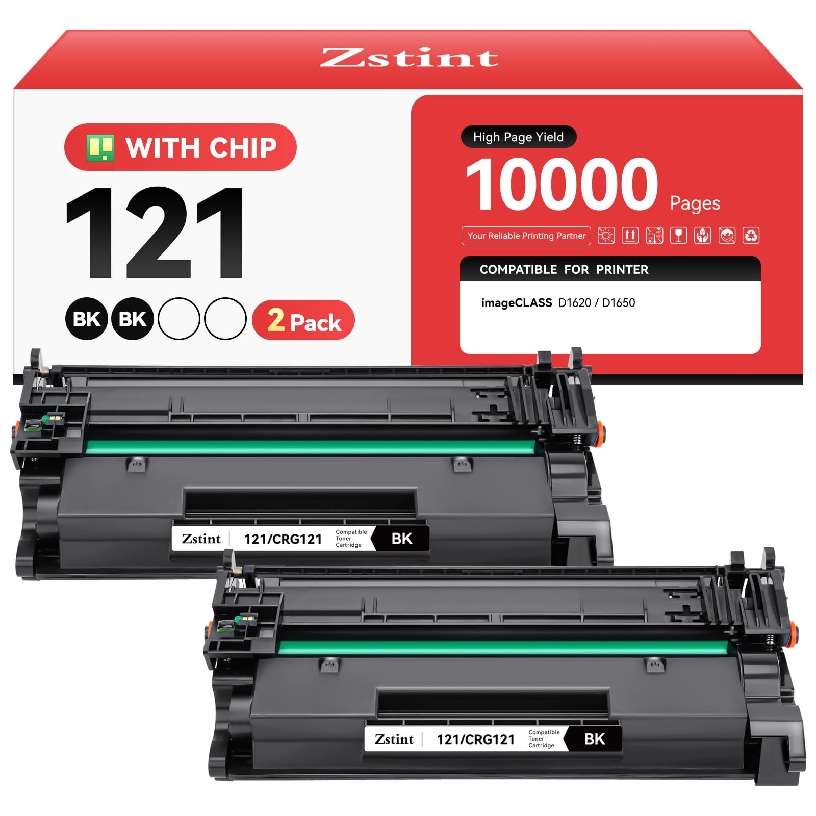 Zstint 121 Toner Cartridge High Yield Replacement