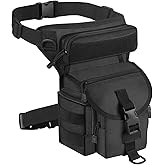 Meejaa Metal Detecting Waist Bag, Drop Leg Bag, Waterproof, Black