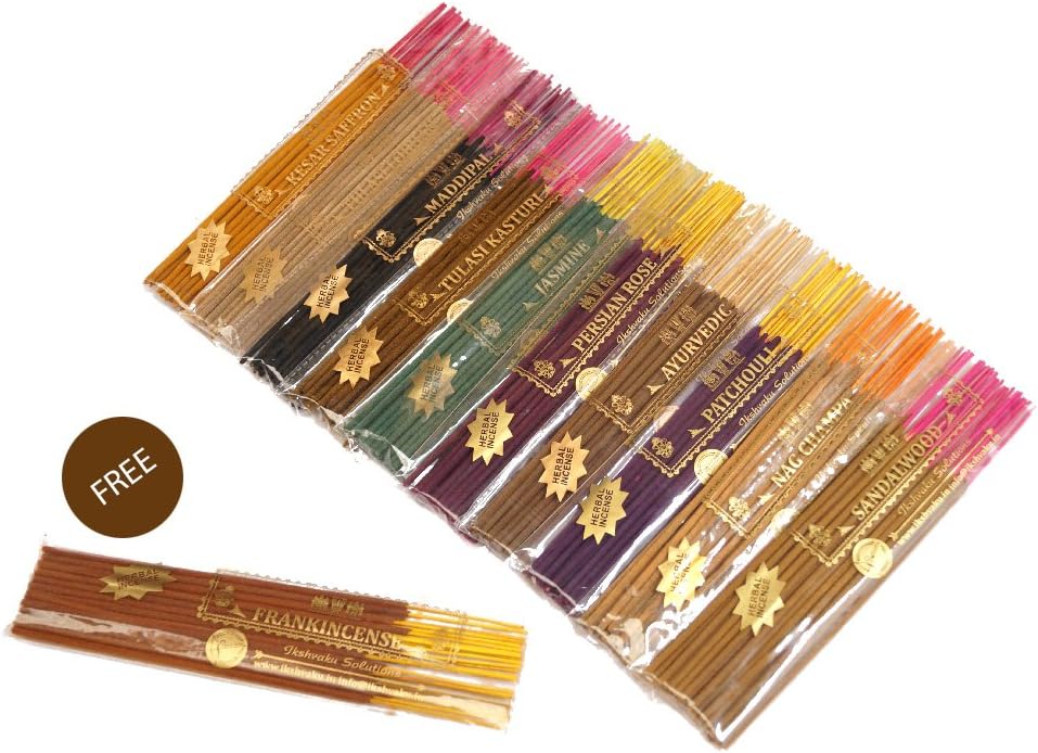 FREE Frankincense in Herbal Treat Jumbo Incense Sticks Set of 15 Fragrances