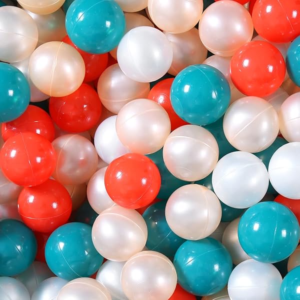 HEOPEIS SOFT PLASTIC BALL PIT BALLS, 100 200...