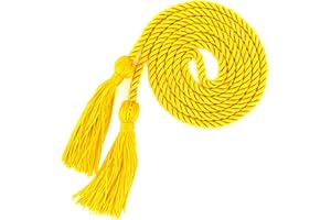 DIUEOLY Graduation Cords, Gold Graduation Cord, Cords for Graduation 2025, Graduation Tassel Cord, Honor Cords, 67" Long Braided Graduation Ropes Cords for Graduation Decorations Bachelor Gown Master Doctoral