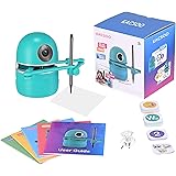Kacsoo Drawing Art Toy Robot Artist Intelligent Automatic Drawing Robot Suit Include 4 Books 38 Cards and 2 Pens USB Recharge