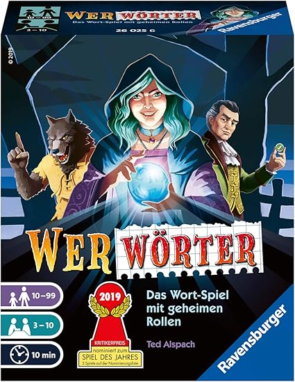 Ravensburger 26025 Wer Worter Spannendes Wort Ratespiel Fur Erwachsene Und Kinder Ab 10 Jahren Ideal Fur Spieleabende Mit Freunden Oder Der Familie Fur 3 10 Spieler Amazon De Spielzeug