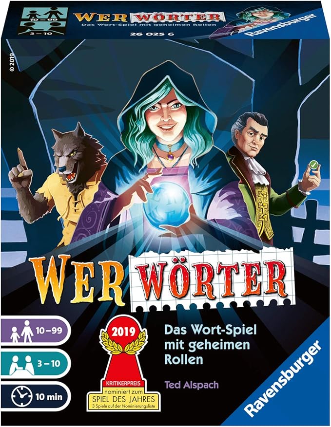 Ravensburger 26025 Wer Worter Spannendes Wort Ratespiel Fur Erwachsene Und Kinder Ab 10 Jahren Ideal Fur Spieleabende Mit Freunden Oder Der Familie Fur 3 10 Spieler Amazon De Spielzeug