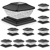 SOLLUCIS Solar Post Cap Lights, Super Bright 8 LEDs