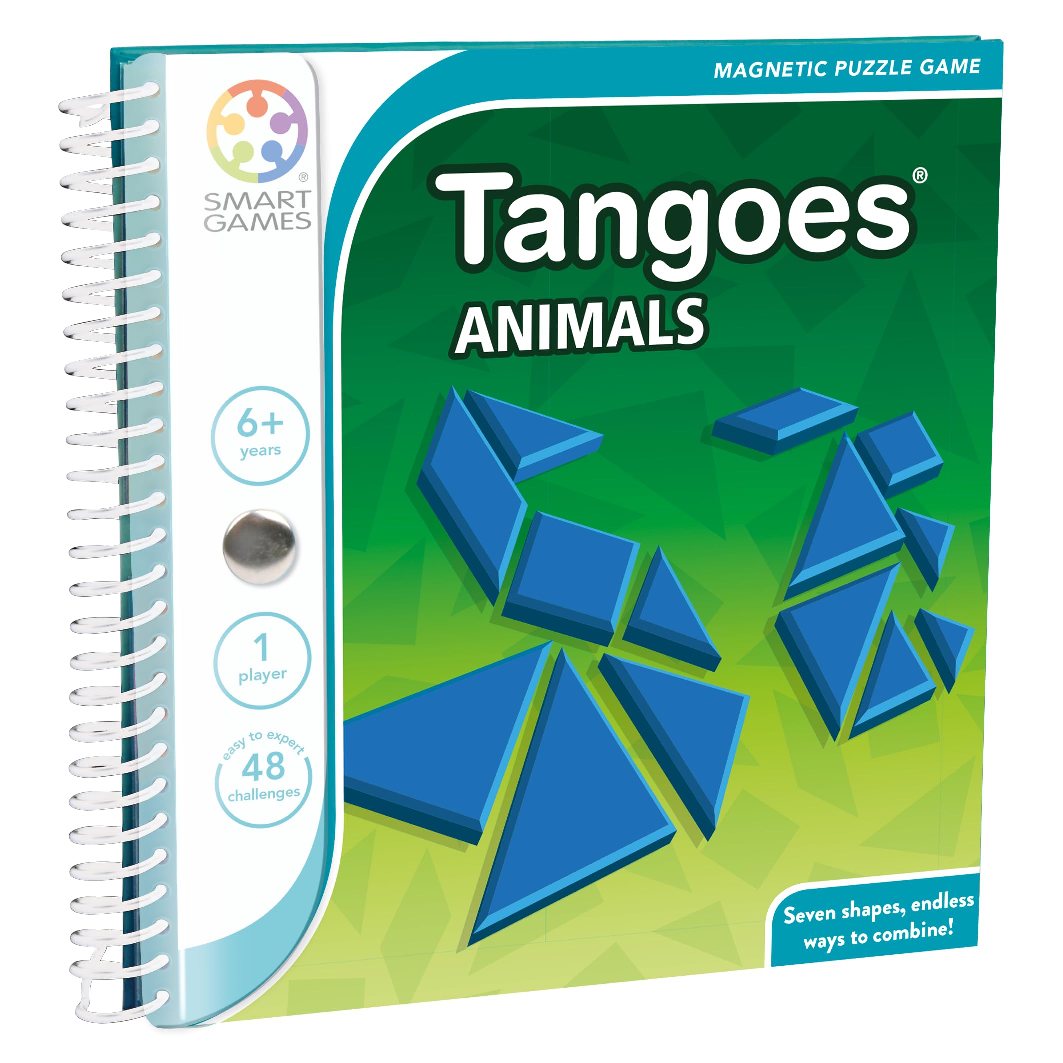 SmartGames Tangoes Animals: Magnetic Travel Game for 1 Player