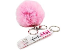 BATUMEYE Card Grabber Card Clip For Long Nails, Cute Acrylic Debit Bank Card Grabber Keychain with Plastic Clip For Women