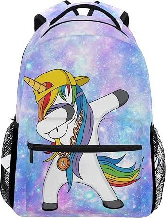 Download Amazon.com: Dabbing Unicorn Galaxy Backpack Waterproof ...