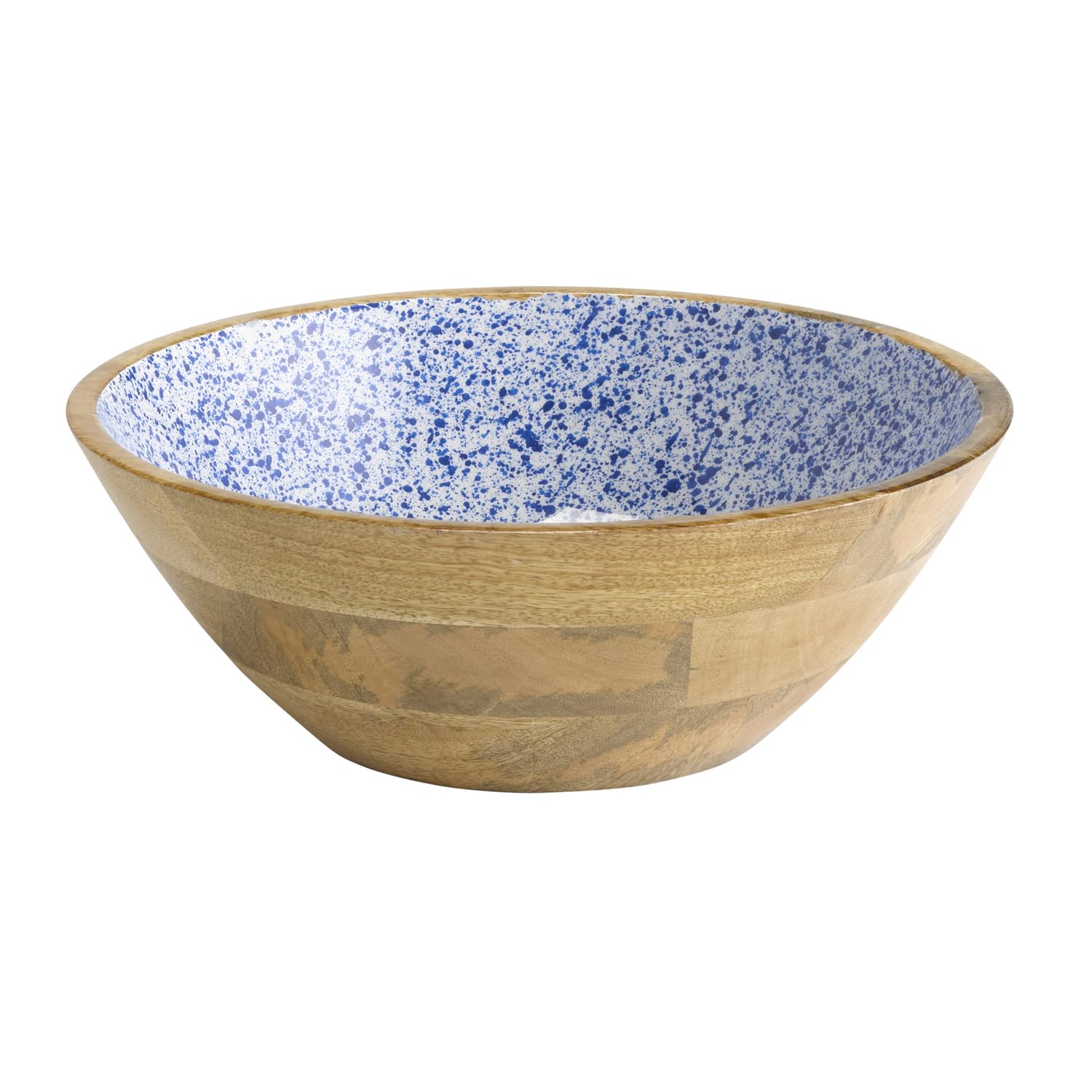 APS 1054 Mango Wood Bowl with Epoxy Resin Coating Inside, Diameter 30 cm, 3 Litres, Fruit Bowl, Salad Bowl