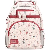 Simple Modern Medium Toddler Backpack for School Girls and Boys | Kindergarten Elementary Kids Backpack | Fletcher Collection | Kids - 15" tall | Pink Ballerina