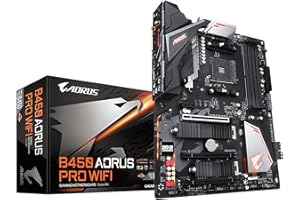 GIGABYTE B450 AORUS PRO Wi-Fi (AMD Ryzen AM4/ATX/M.2 Thermal Guard with Onboard Wi-Fi/HDMI/DVI/USB 3.1 Gen 2/DDR4/Motherboard