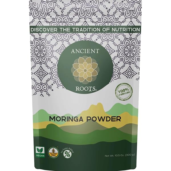 ANCIENT ROOTS MORINGA POWDER 100% PURE & NATURAL,...