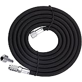 FENGDA Airbrush Hose, Premium 3M/10ft Nylon Braided Airbrush Hose with Airbrush Quick Release Disconnect Coupler, Plug 1/8" B