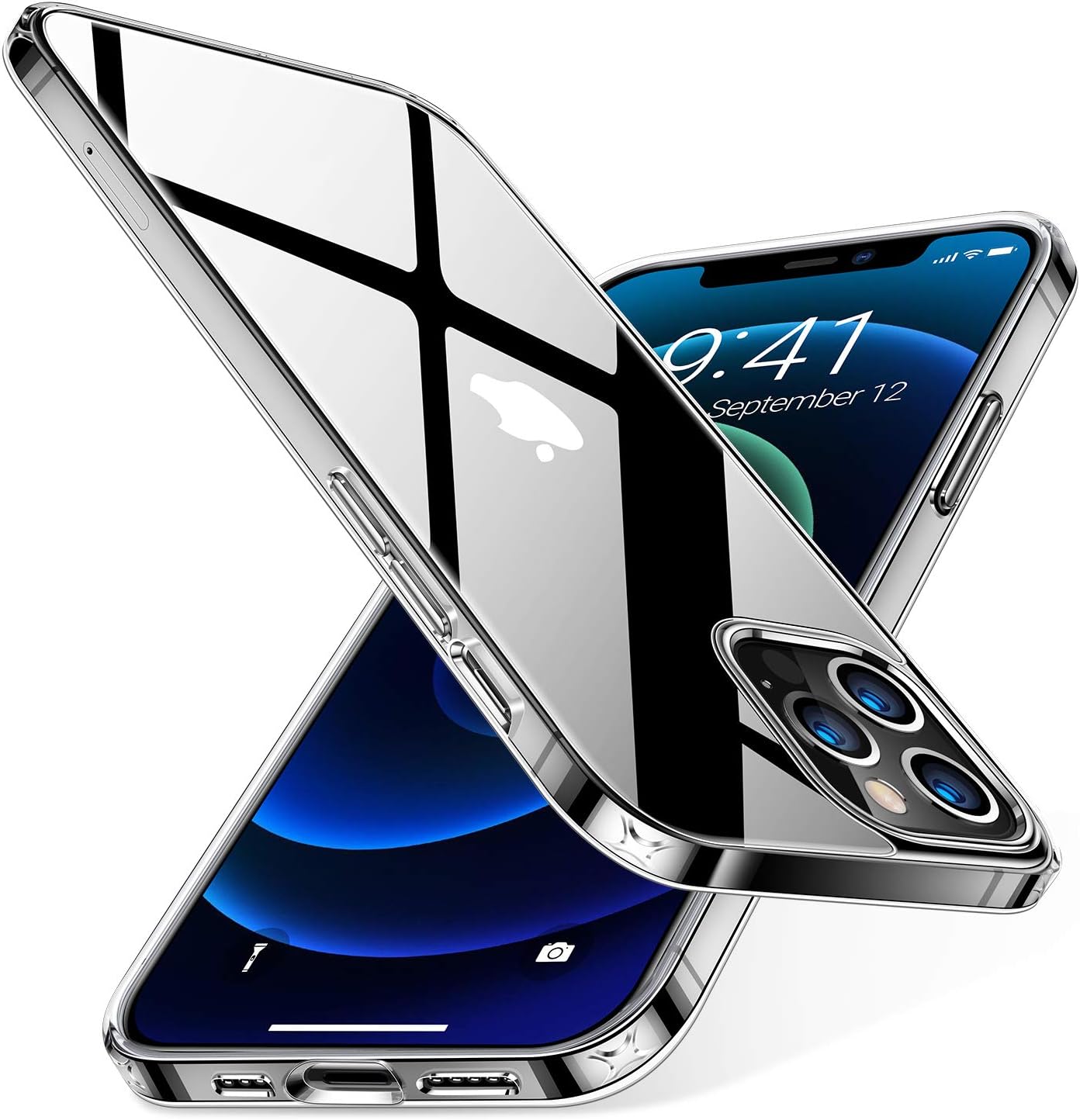 Eono Amazon Brand Ultra Clear Case Compatible With Iphone 12 Pro Max Anti Yellow Ultra Thin Clear Hard Pc Case With Soft Bumper Cover Full Clear Amazon Co Uk Electronics