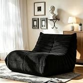 WHGBJA Giant Bean Bag Chair for Adults, Comfy Beanbag with Memory Foam | Floor Sofa Chair for Gaming, Reading, Bedroom, Living Room, Boneless, Ergonomic