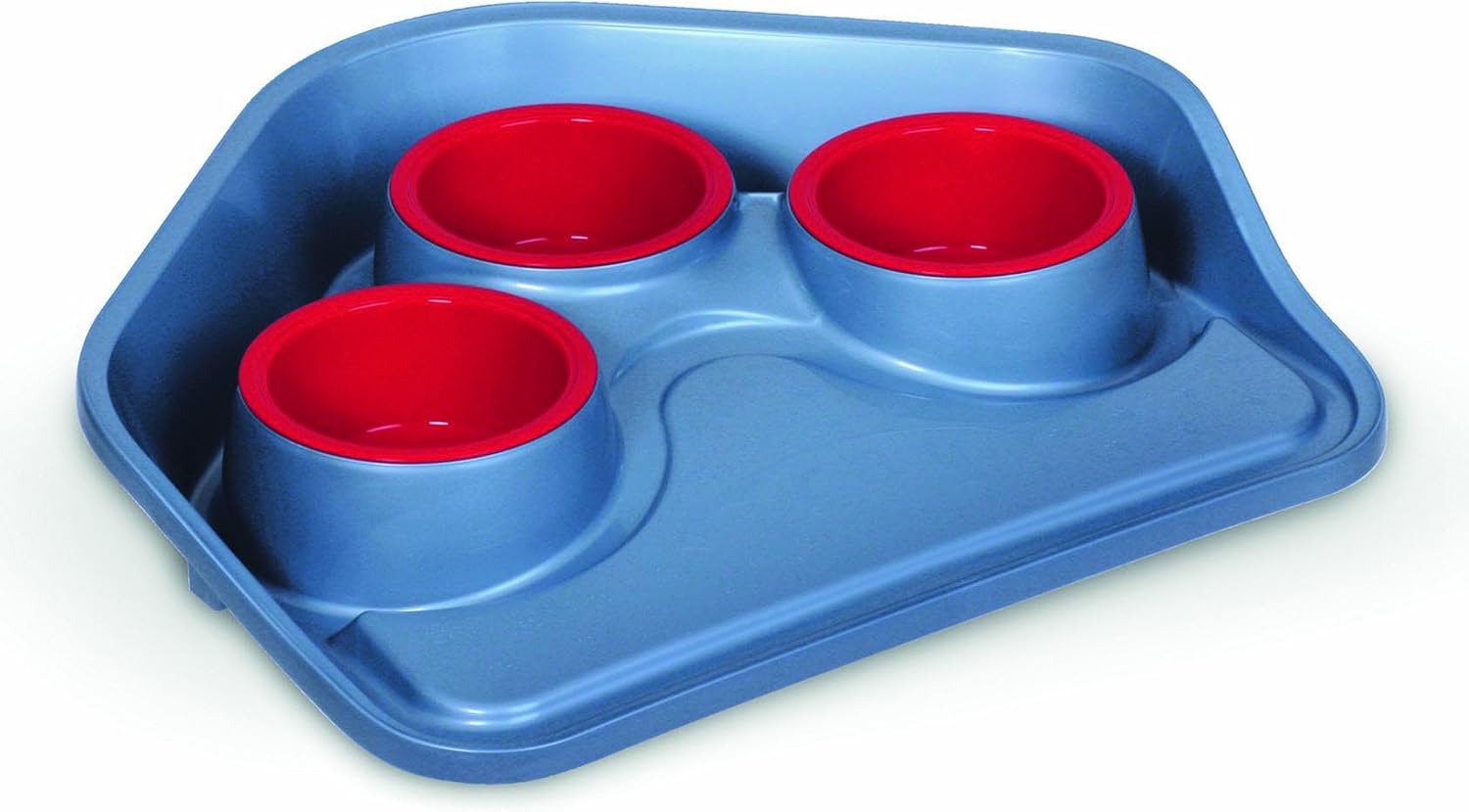 Dog, Cat Feeding Bowls, Plastic Tray 3 Bowls Amazon.co.uk Pet Supplies