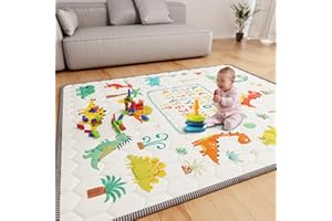 ieBabay Baby Play Mat 71" X 59" Playpen Mat Waterproof Baby Floor Mat Cushioned Anti- Slip Crawling Mat Pad Letter Playmats f