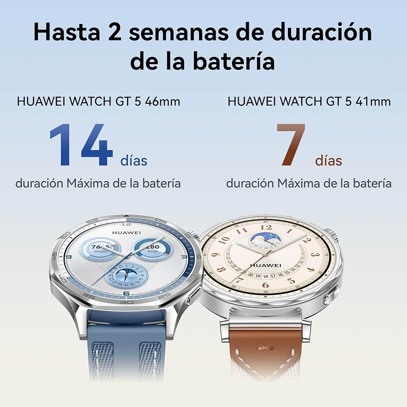 Watch GT 5 46mm Smartwatch, Silueta con Diseño Sofisticado, Negro