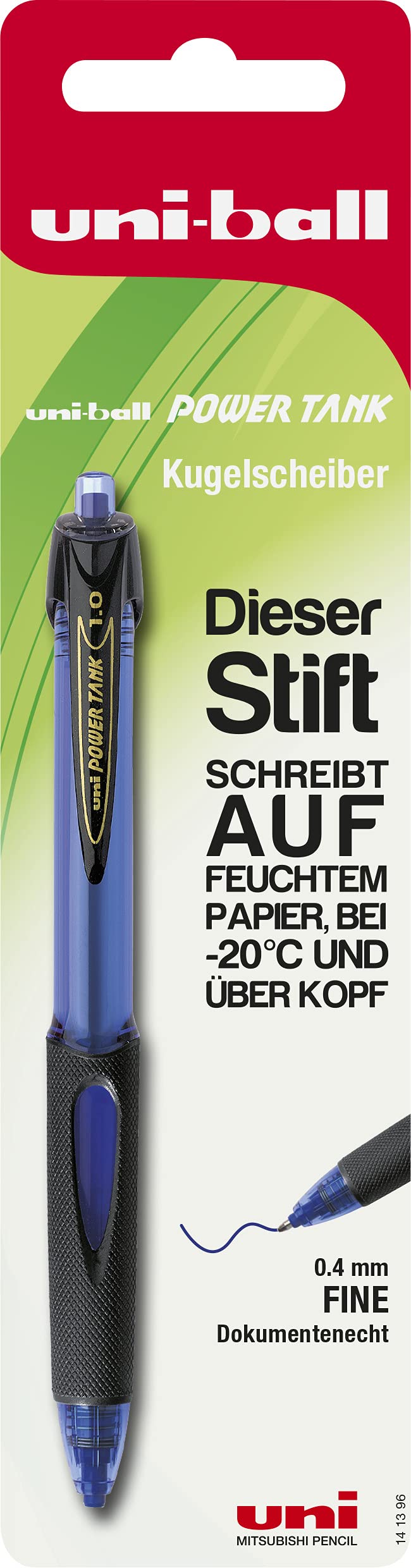 uni-ball 141396 ''Powertank'' Ink Pen, Blue