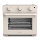 bella Air Fry Toaster Oven, 7 Preset Cooking Options, Dishwasher-Safe EverGood Coated Trays Included, 60-Minute Auto Shutoff w Audible Timer, Power Indicator Light, 1700 Watt, Oatmilk