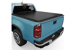 AUTOSAVER88 Soft Roll Up Truck Bed Tonneau Cover Compatible with 2015-2025 Chevy Colorado/GMC Canyon 5.2ft Bed