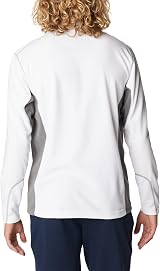 Columbia Klamath Range 2 Half Zip Fleece White Gray L EU Mens view 2