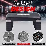 FK Sports Stepper Exercise & Workout 5 Level Adjustable Height Grey view 6