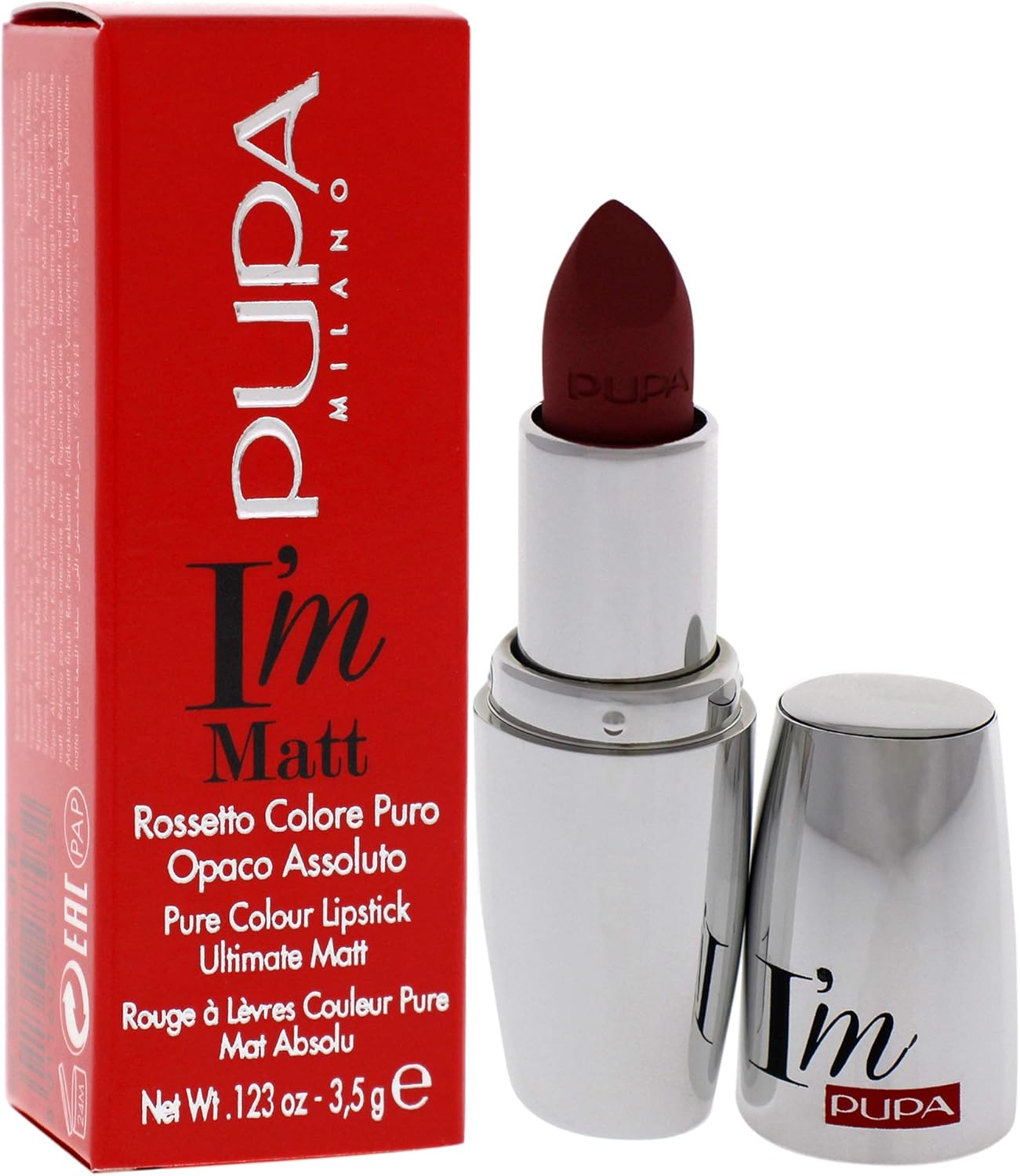 Pupa Milano I Am Matte Pure Colour Lipstick - 012 Angel Rose For Women 0.123 oz Lipstick, 3.5 g (Pack of 1) - Image 4