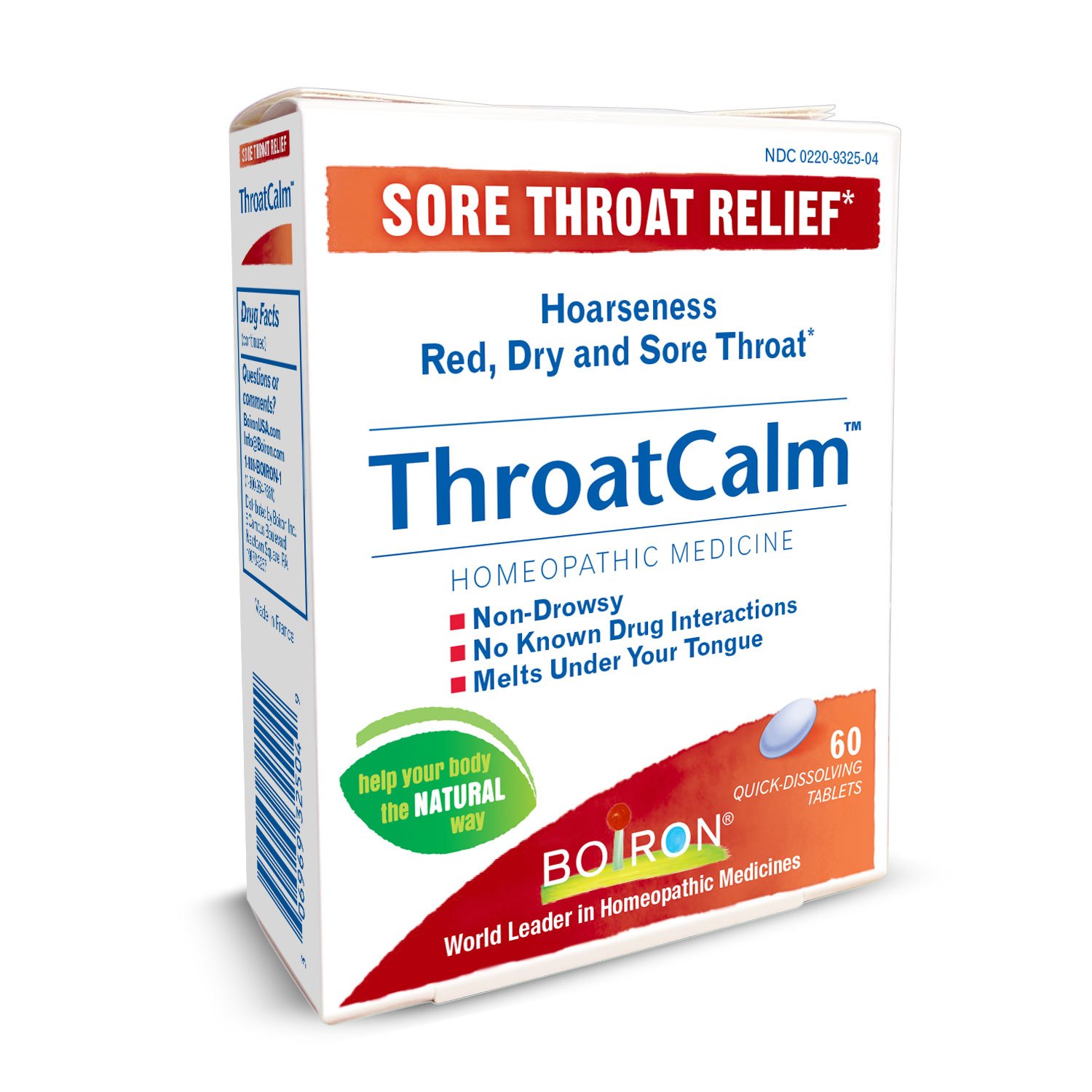 Boiron Throatcalm Tablets for Sore Throat Relief HealthCare Too