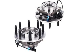 Autoround 515098 Front Wheel Bearing and Hub Assembly Fit for 2007-2013 Chevy Silverado Suburban 2500 3500 HD, GMC Sierra 2500HD 3500HD Yukon XL 2500, Hummer H2, 8 Lug w/ABS Pair