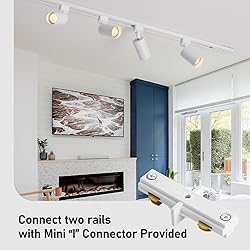 Hiiglxii 8-Light LED Track Lighting Kit with 6.6FT