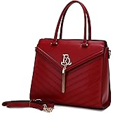 BRANGIO Italy Women's Handbag – Elegant Tote Bag with Gold Detailing & Detachable Shoulder Strap