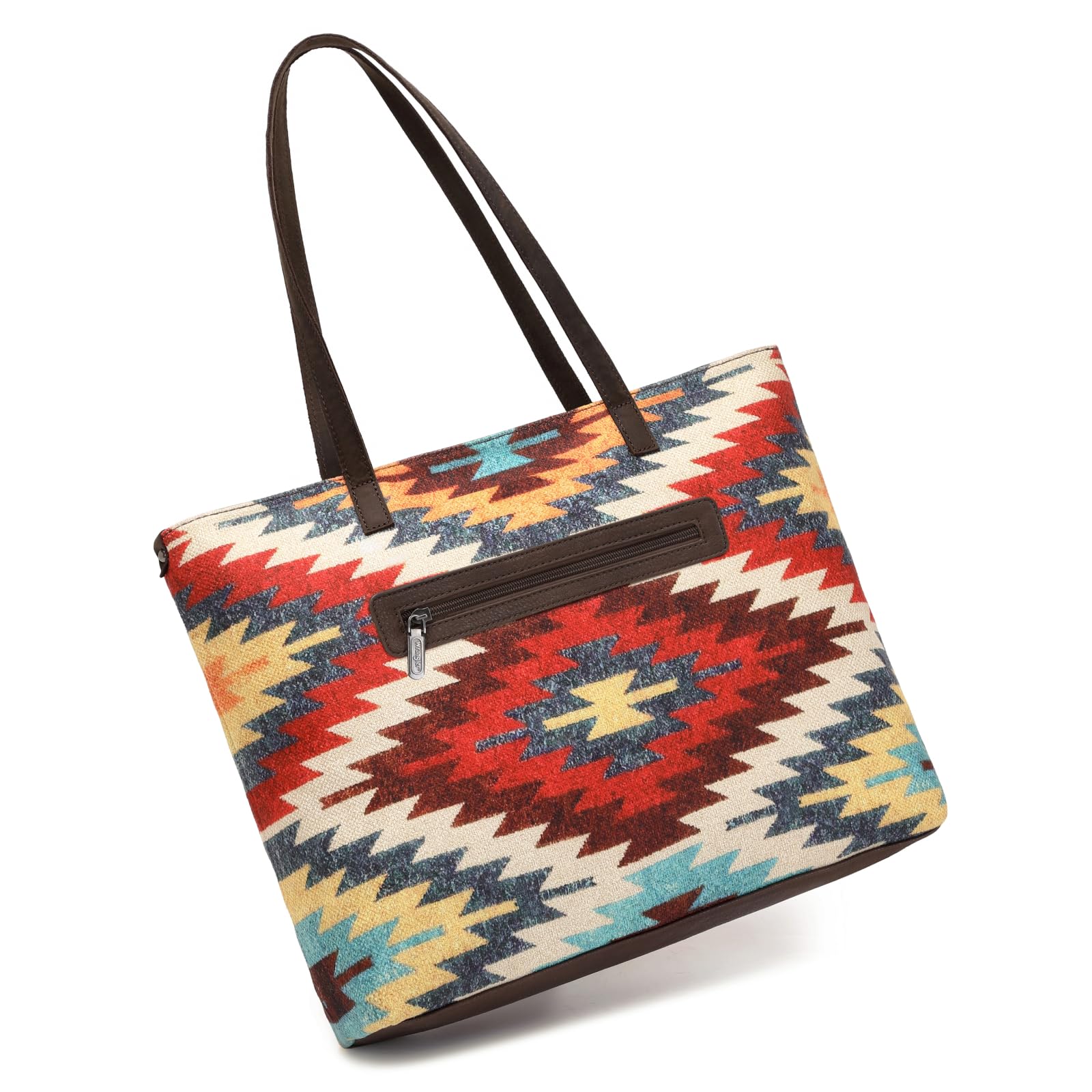 Montana West Wrangler Tote Bag for Women Canvas Shoulder Handbag Aztec Purse