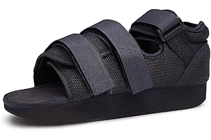 GHORTHOUD Post op Shoes for Broken Toe Medical Walking shoes Cast Foot Brace for Foot Surgery Operation,Fracture or Ulcer（Large）
