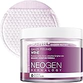 DERMALOGY by NEOGENLAB Bio-Peel Gauze Peeling Pads (Wine, 30 pads) - Exfoliating & Firming Peeling Pad with PHA & Red Wine & Resveratrol & Acid Hyaluronic - Korean Skin Care
