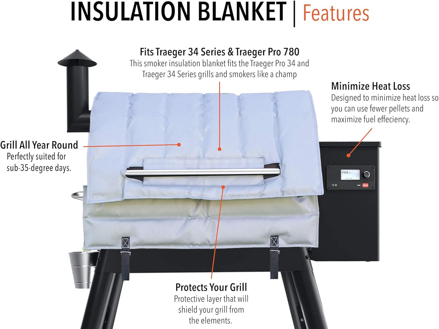 Fits Traeger Pro 780 Pellet Smoker/Pellet